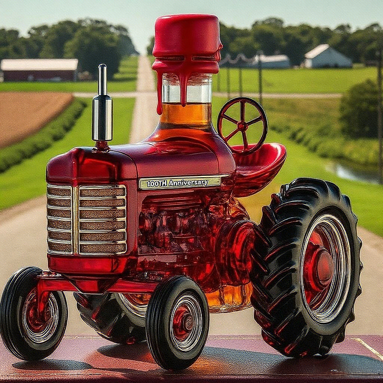 100 LET FARMALL Whiskey Bottle