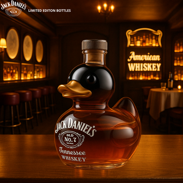 Whiskey Bottle in the Shape of a Duck