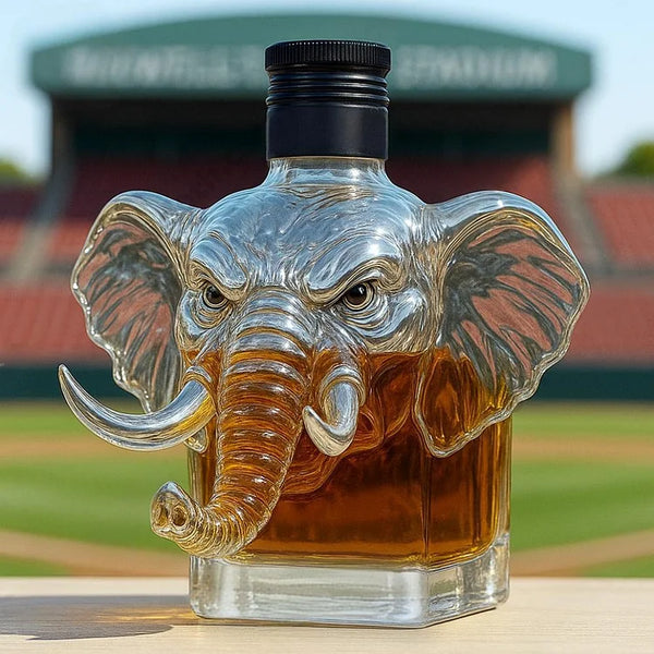 Elephant Crown Royal Whisky Bottle