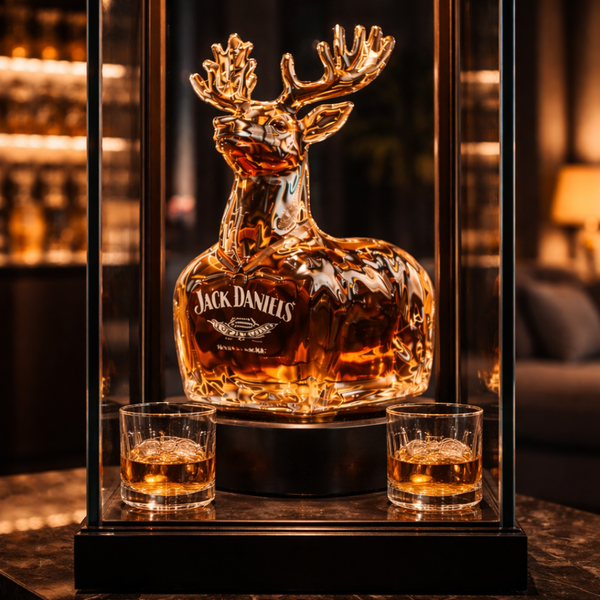 Jack Daniel's Whiskey Bottle - Snowman Edition