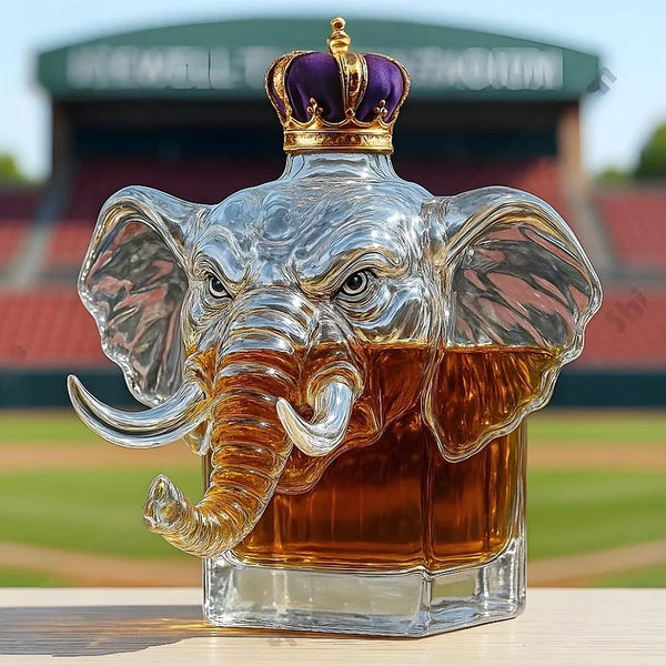 Elephant Crown Royal Whisky Bottle