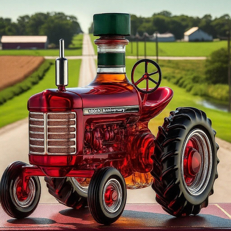 100 LET FARMALL Whiskey Bottle