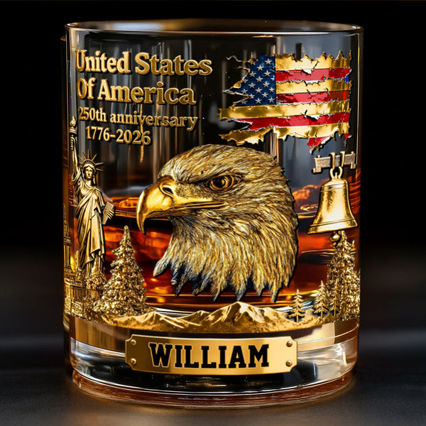 250th Anniversary - Personalized Snow White Falcon Whisky Glass